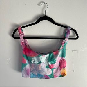 Princess Polly Floral Crop Top NWOT